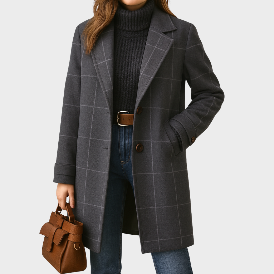 Klassisk Tweedkåpe for Kvinner