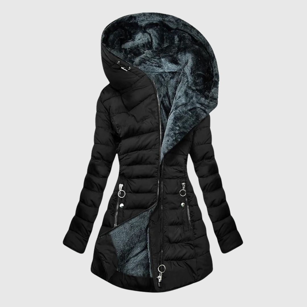Vinterjakke med varm pelsfôr
