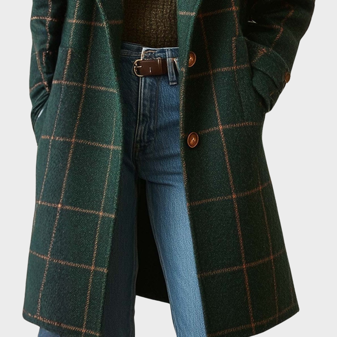 Klassisk Tweedkåpe for Kvinner