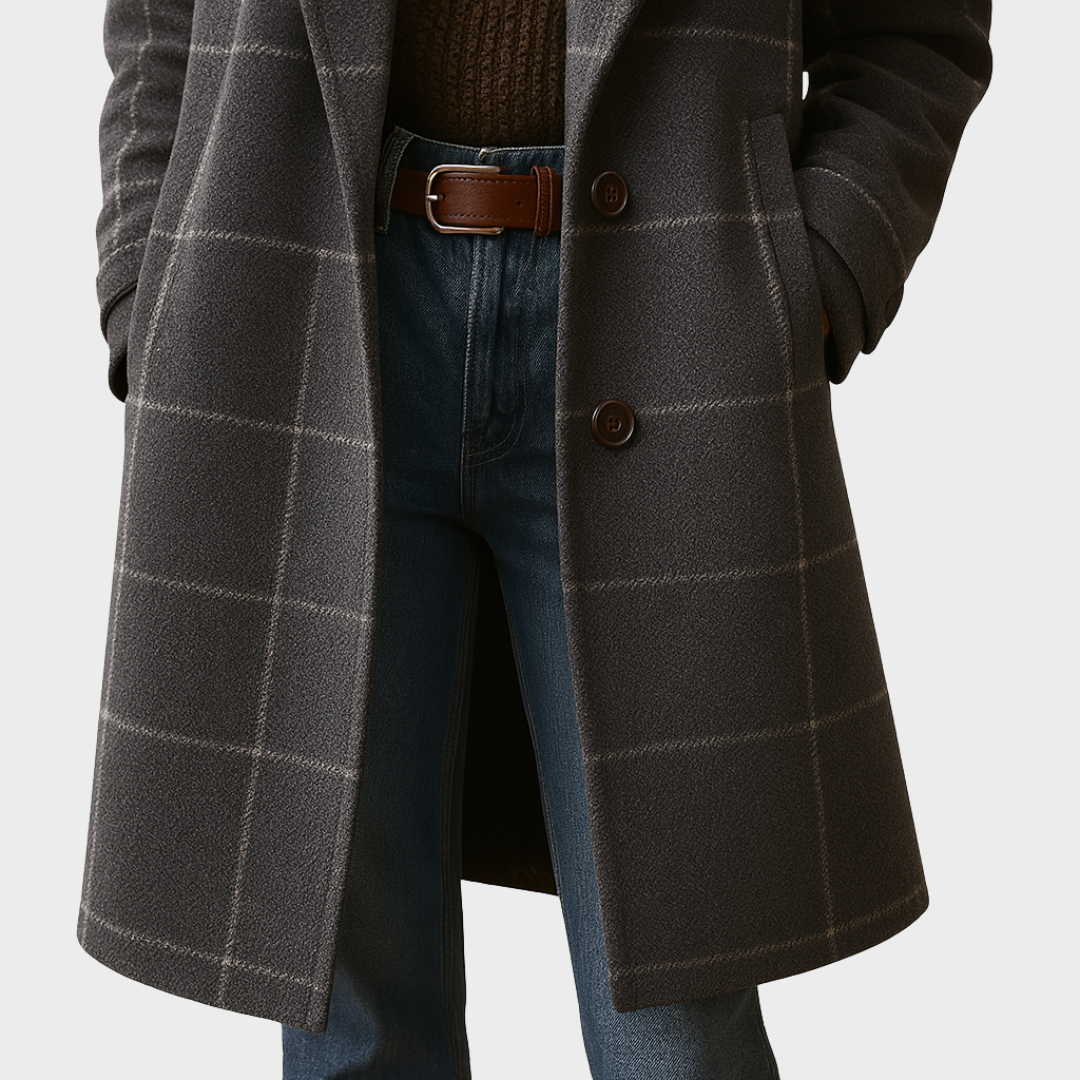 Klassisk Tweedkåpe for Kvinner